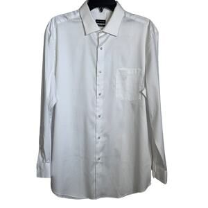 Van Heusen Men's Stain Shield Regular Fit Dress Shirt white 16-16.5 32-33 $ 60